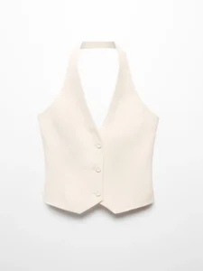 Suit waistcoat with buttons
