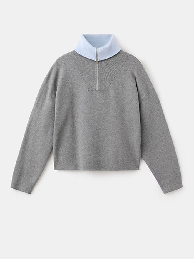Turtleneck Sweater With Zip
